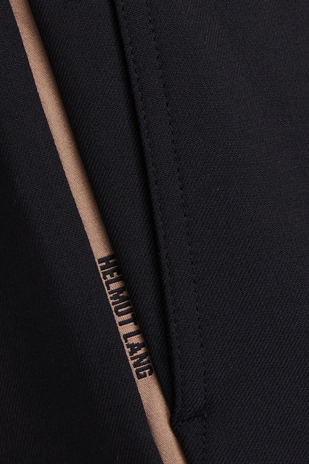 HELMUT LANG بنطلون بأرجل مستقيمة من التويل بحواف من الساتان