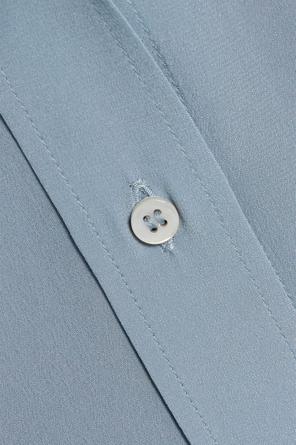 BRUNELLO CUCINELLI Bead-embellished silk crepe de chine shirt