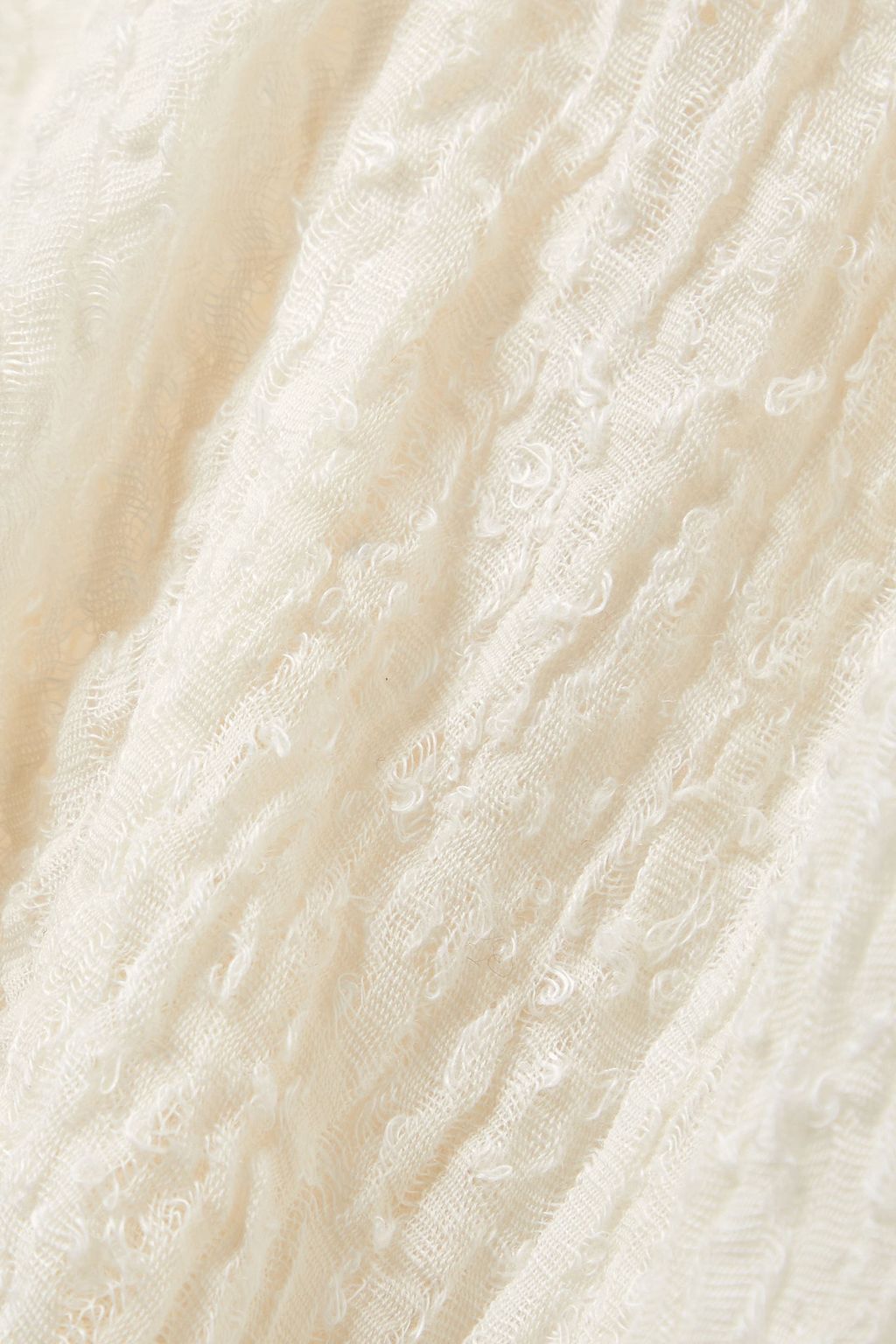 SAVANNAH MORROW Plumeria belted linen and cotton-blend maxi dress
