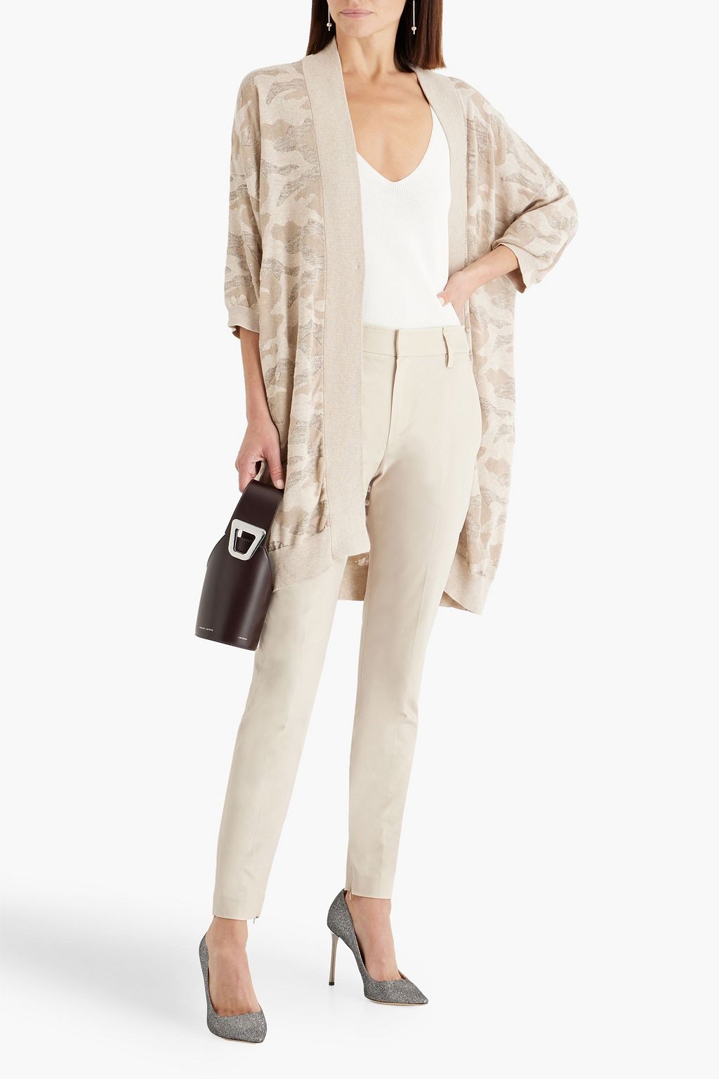 BRUNELLO CUCINELLI Cotton-blend twill slim-leg pants