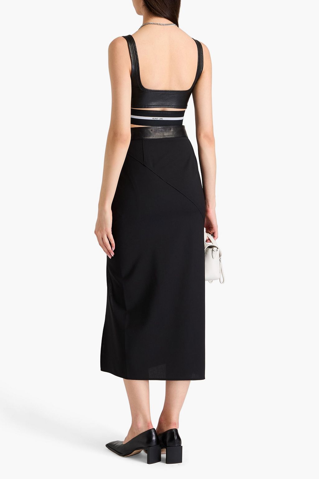 HELMUT LANG تنورة متوسطة الطول منسوجة