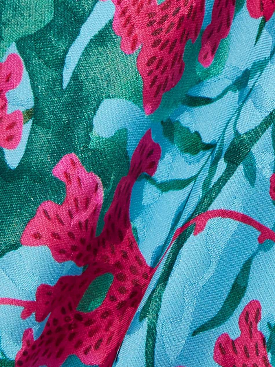 lea floral-print silk maxi dress