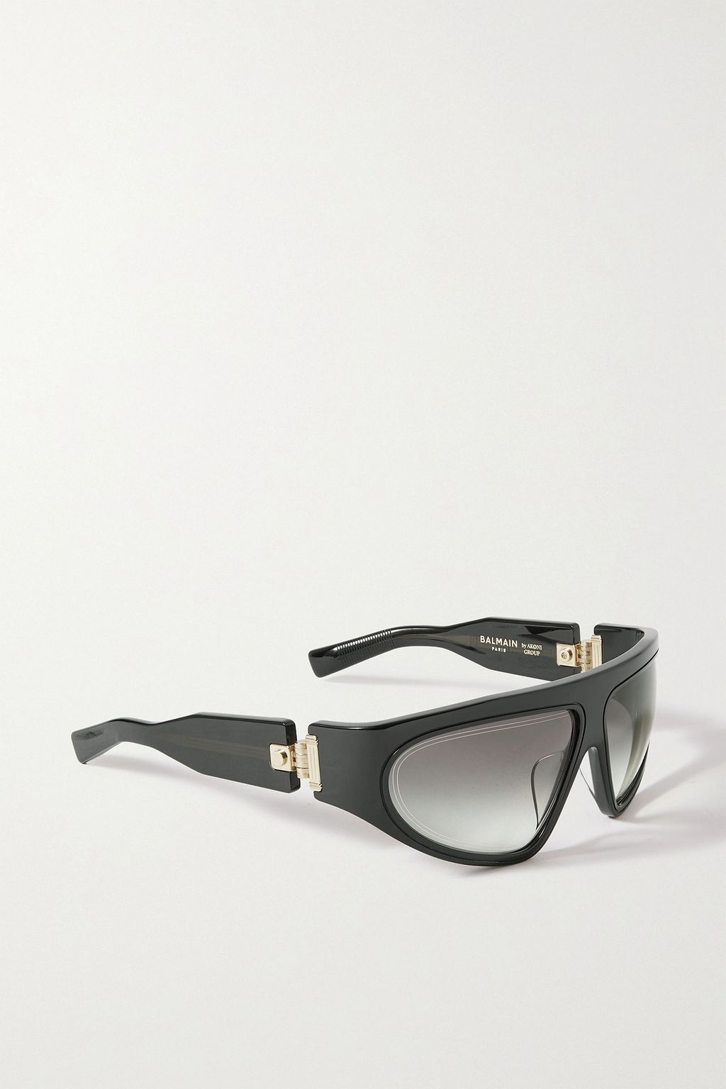 BALMAIN B-Escape D-frame acetate and gold-tone sunglasses