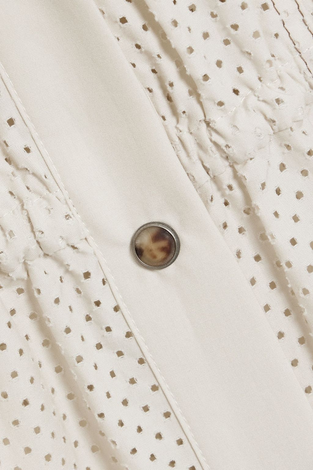 BRUNELLO CUCINELLI Perforated cotton-poplin shirt