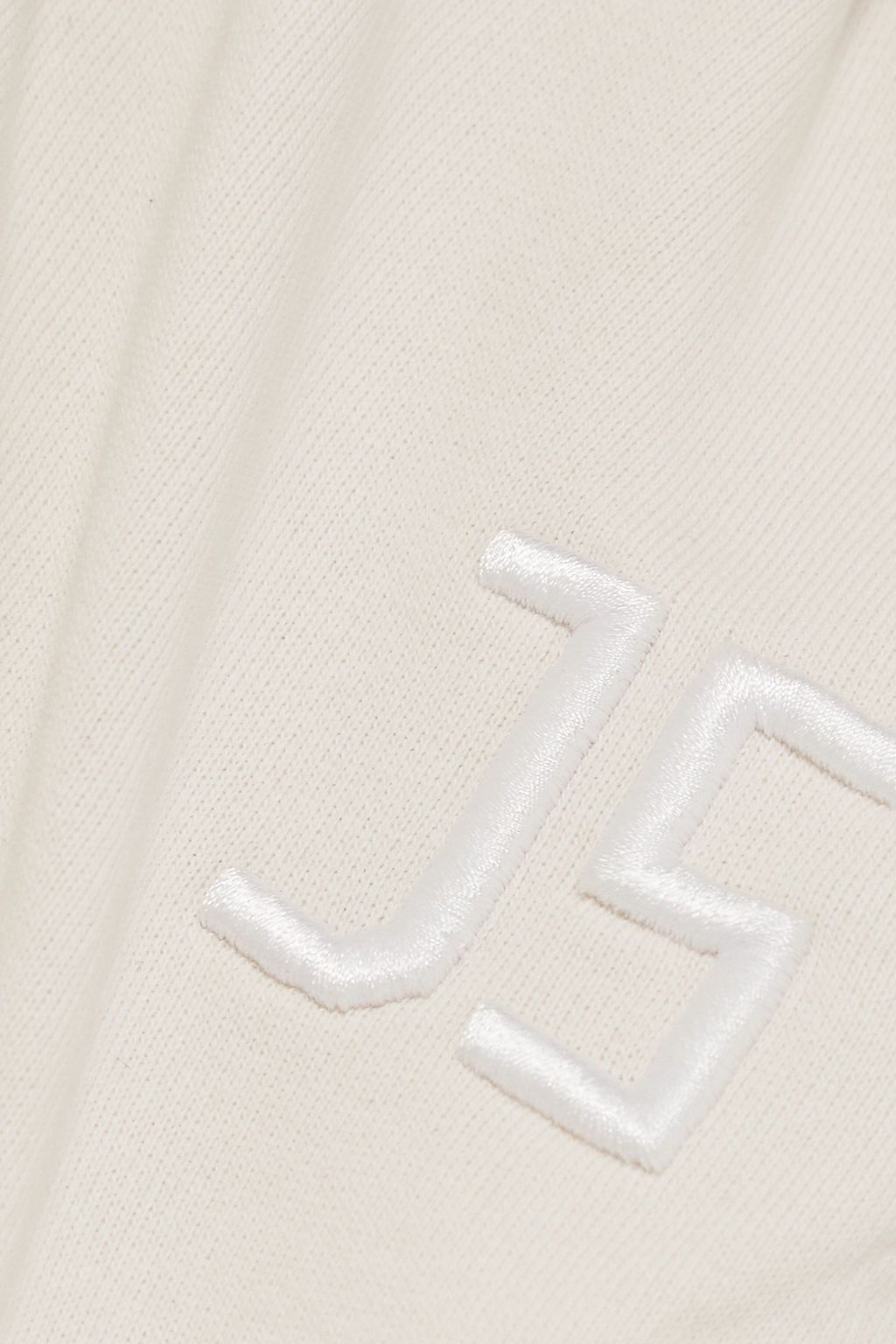 JETSET Candy embroidered cotton-jersey shorts