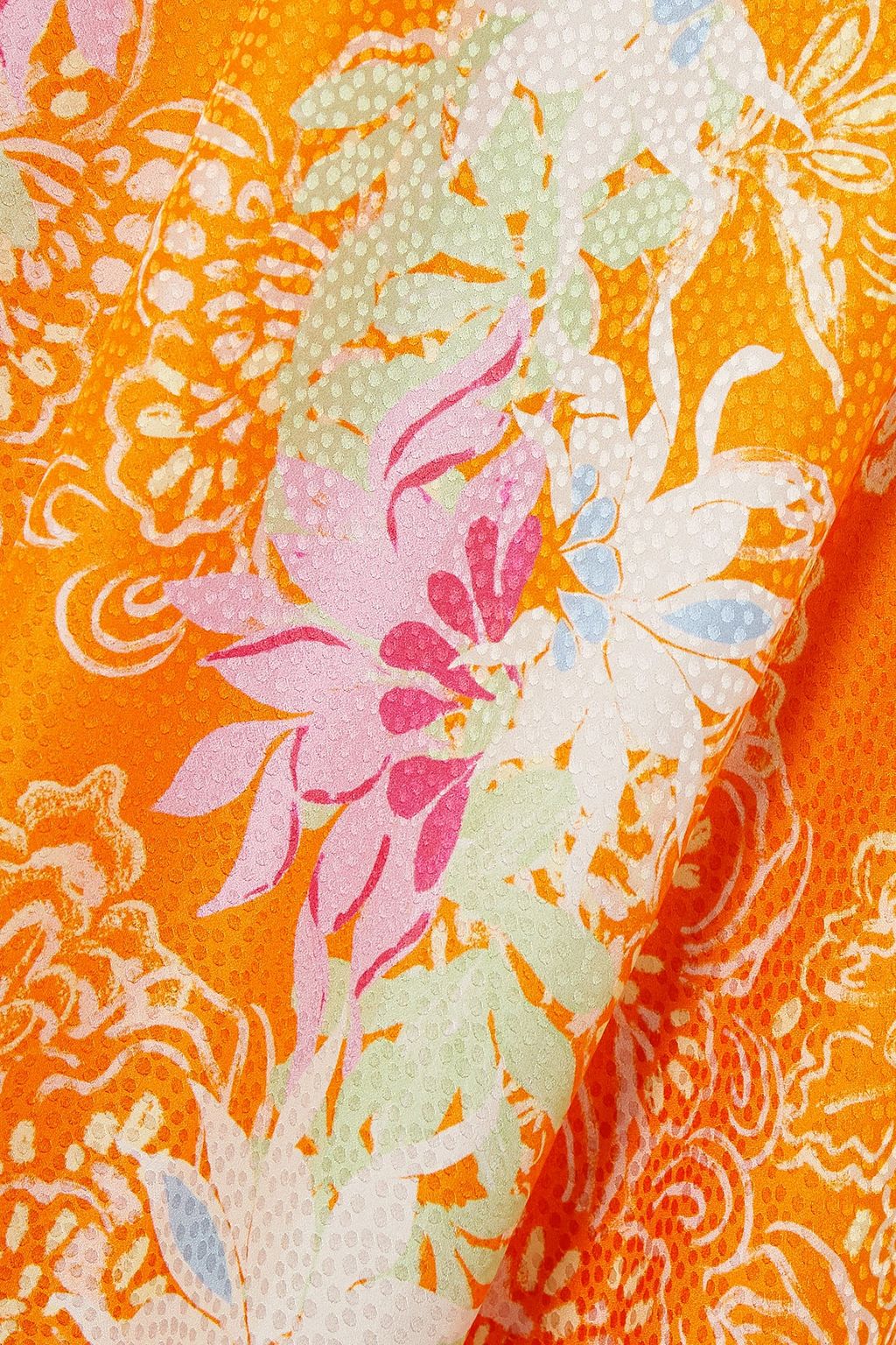 SALONI Tabitha floral-print silk midi dress