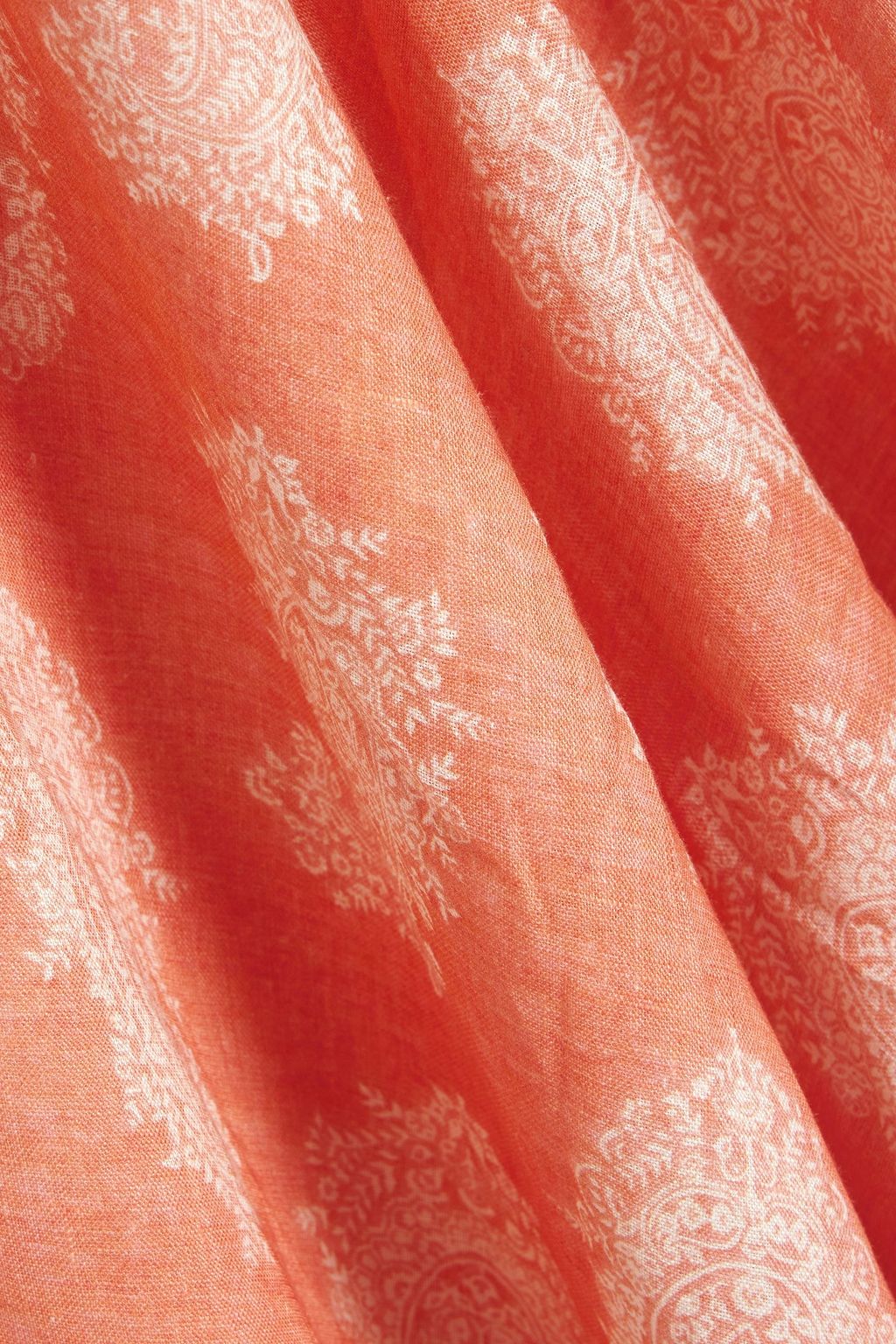 ZIMMERMANN Strapless paisley-print linen midi dress