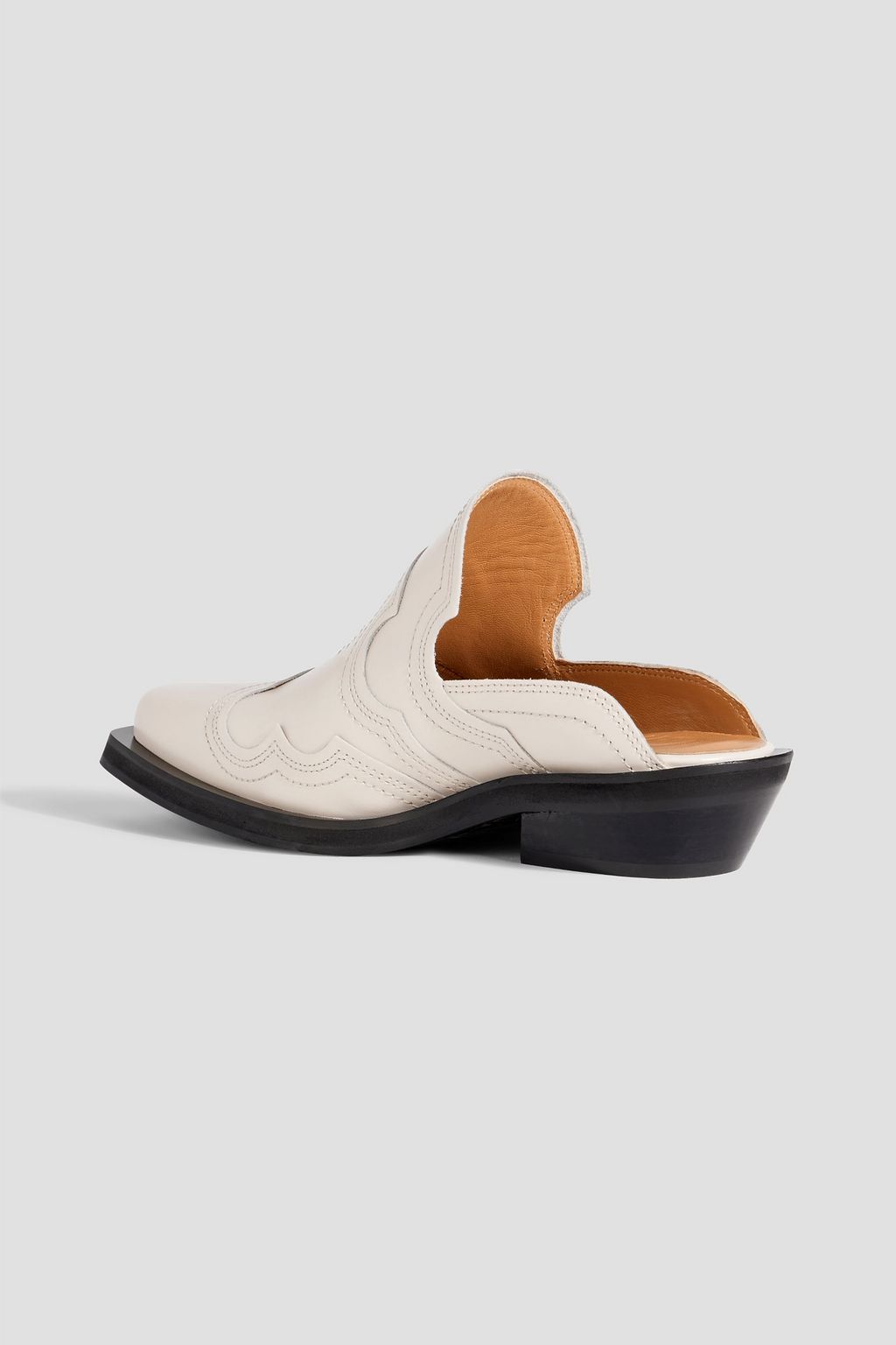 GANNI Western leather mules