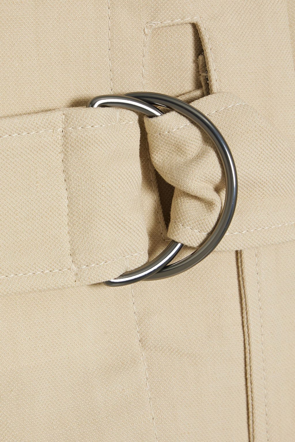 BRUNELLO CUCINELLI Belted twill midi wrap skirt