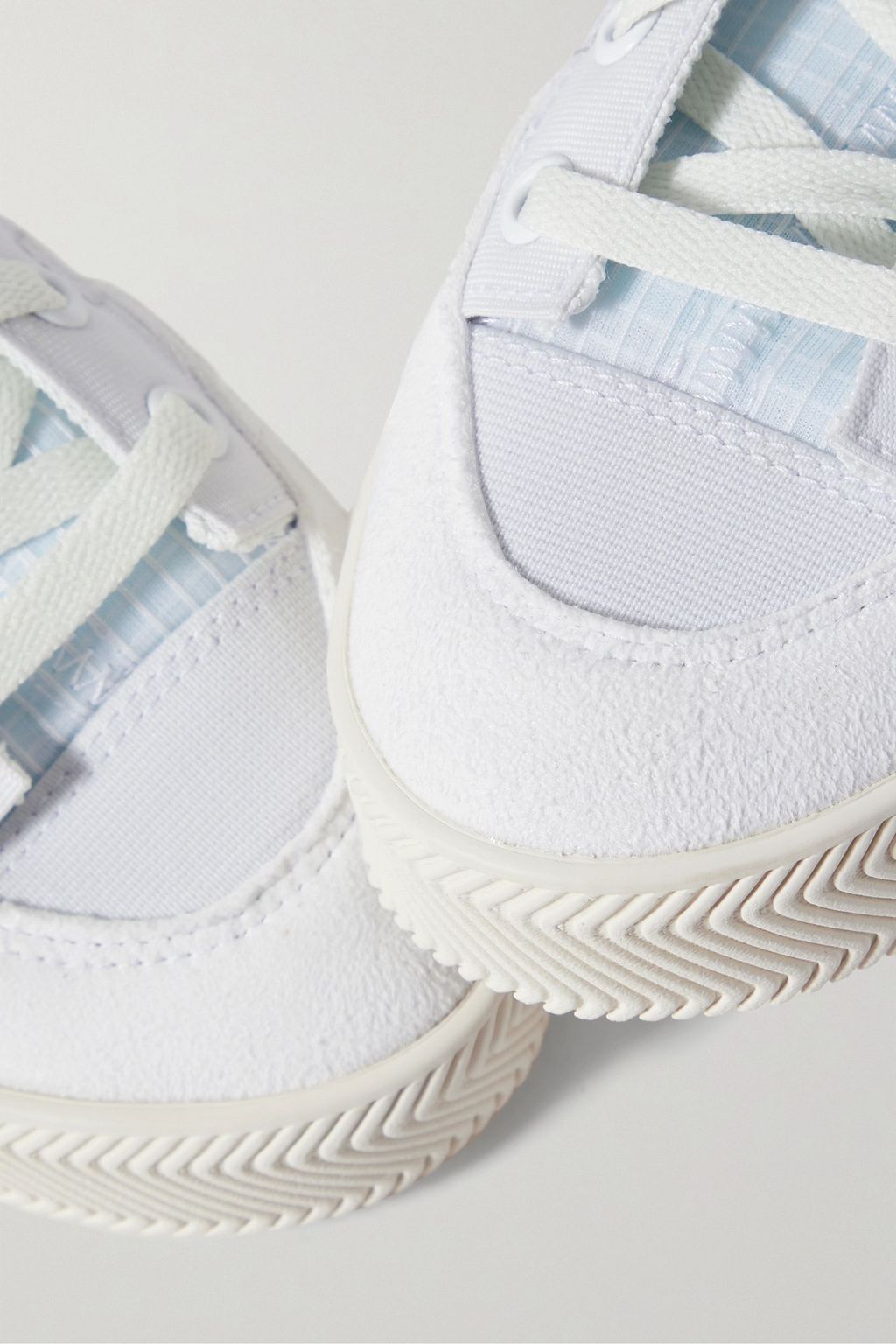 ADIDAS ORIGINALS + Parley Nizza canvas, ripstop and faux suede high-top sneakers