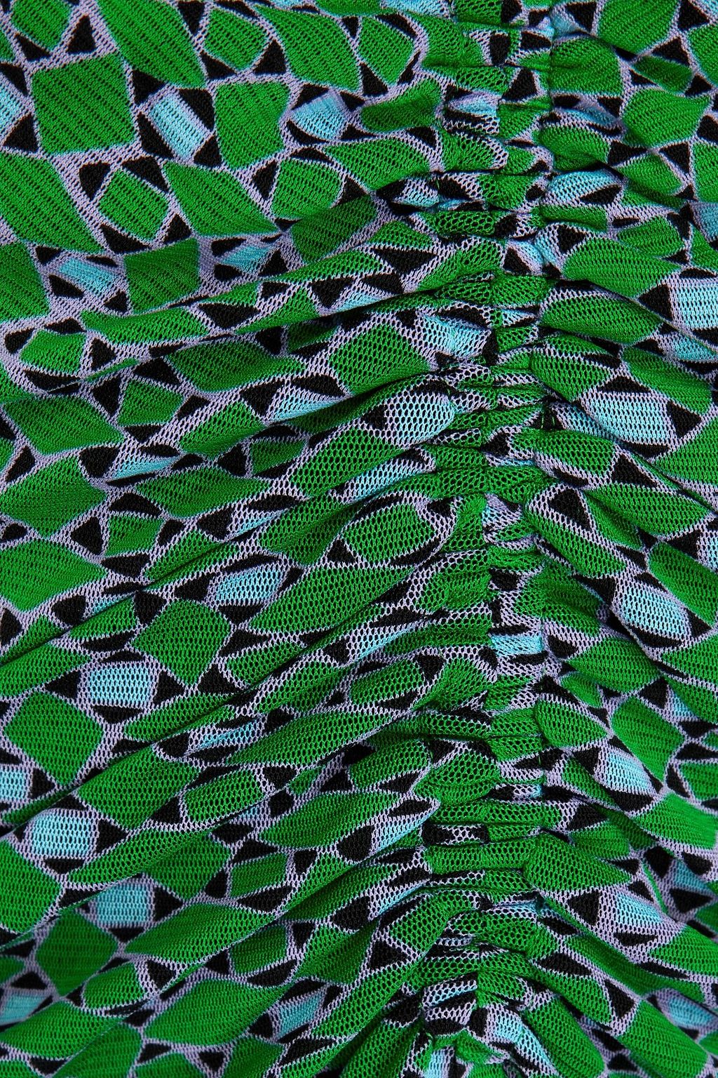 DIANE VON FURSTENBERG Koren reversible ruched printed dress