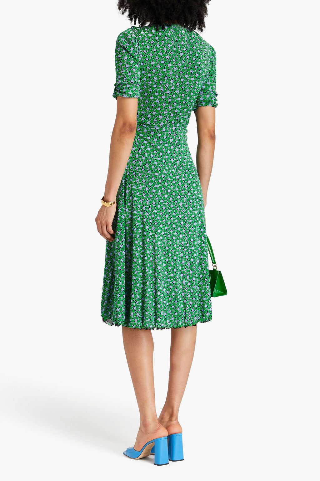 DIANE VON FURSTENBERG Koren reversible ruched printed dress