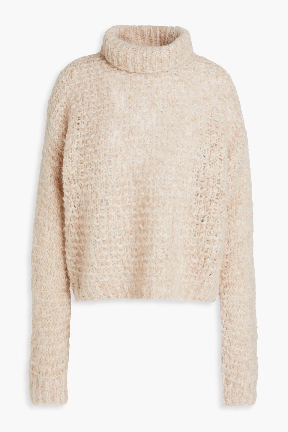 Alpaca-blend turtleneck sweater