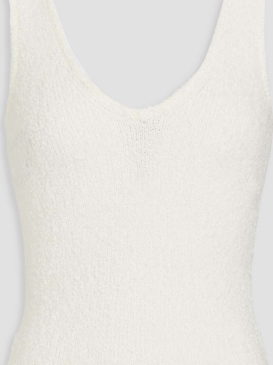 bouclé-knit top