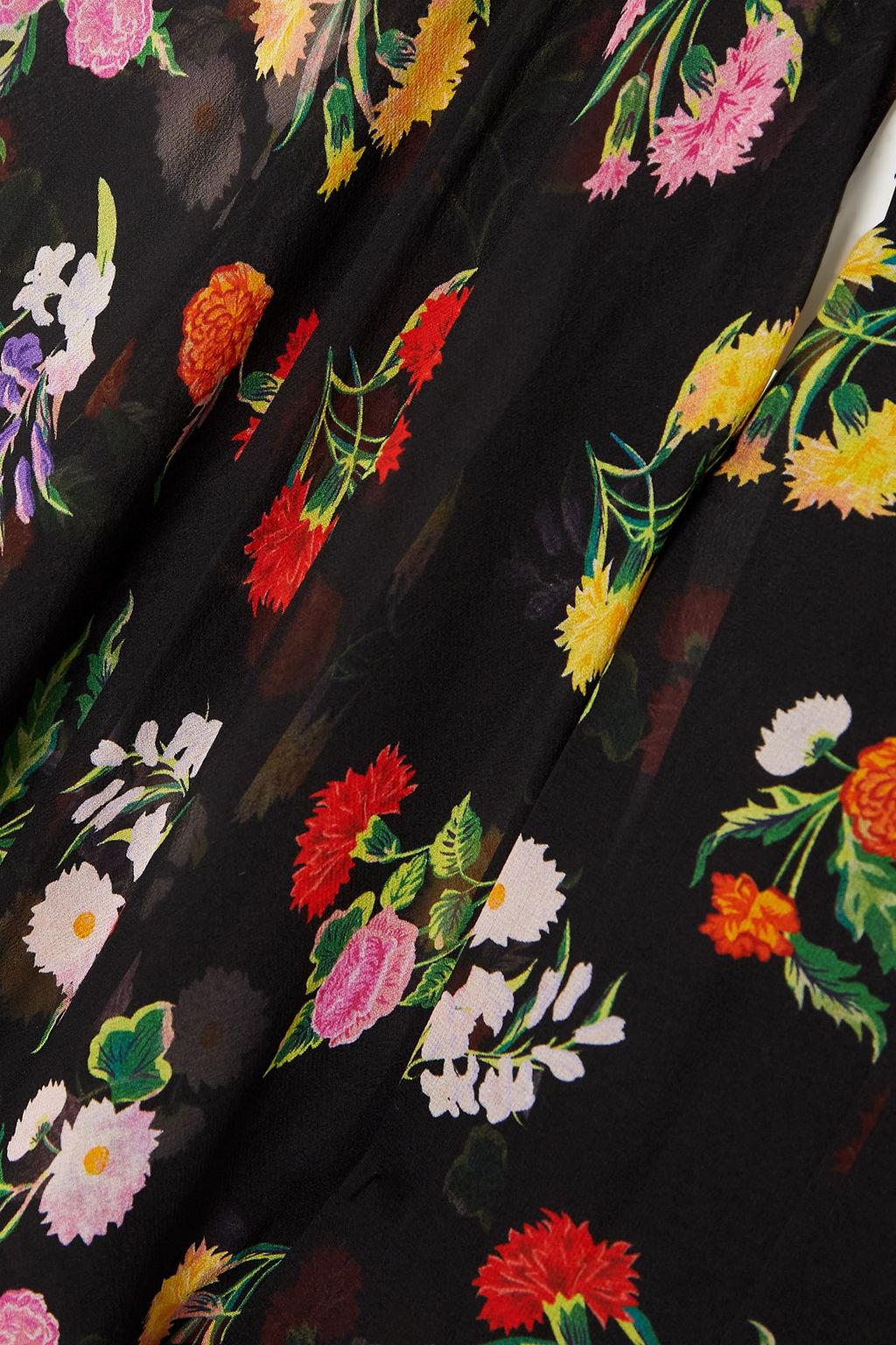 SALONI + Venyx Poppy floral-print silk-chiffon maxi dress