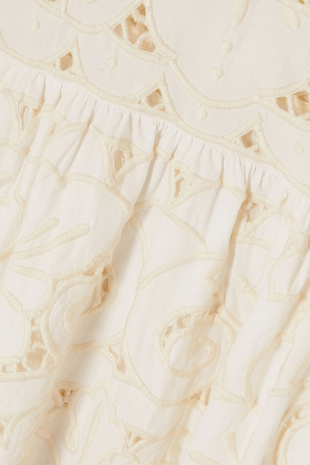 SEA Blaire broderie anglaise cotton midi dress