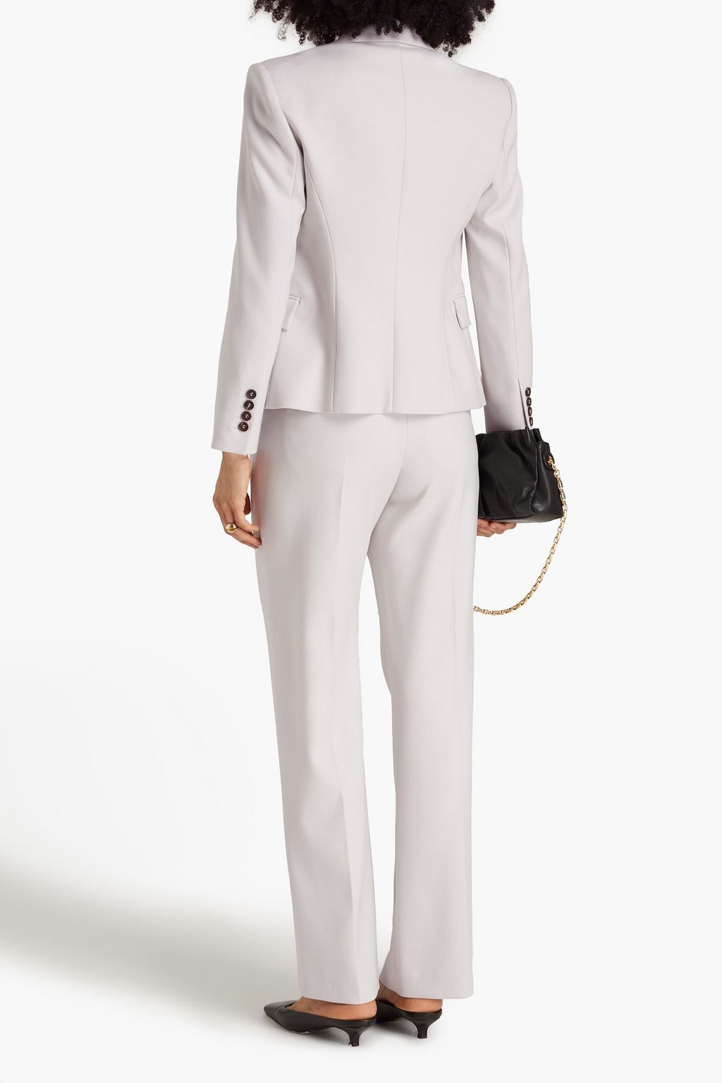 BRUNELLO CUCINELLI Bead-embellished wool-blend twill blazer