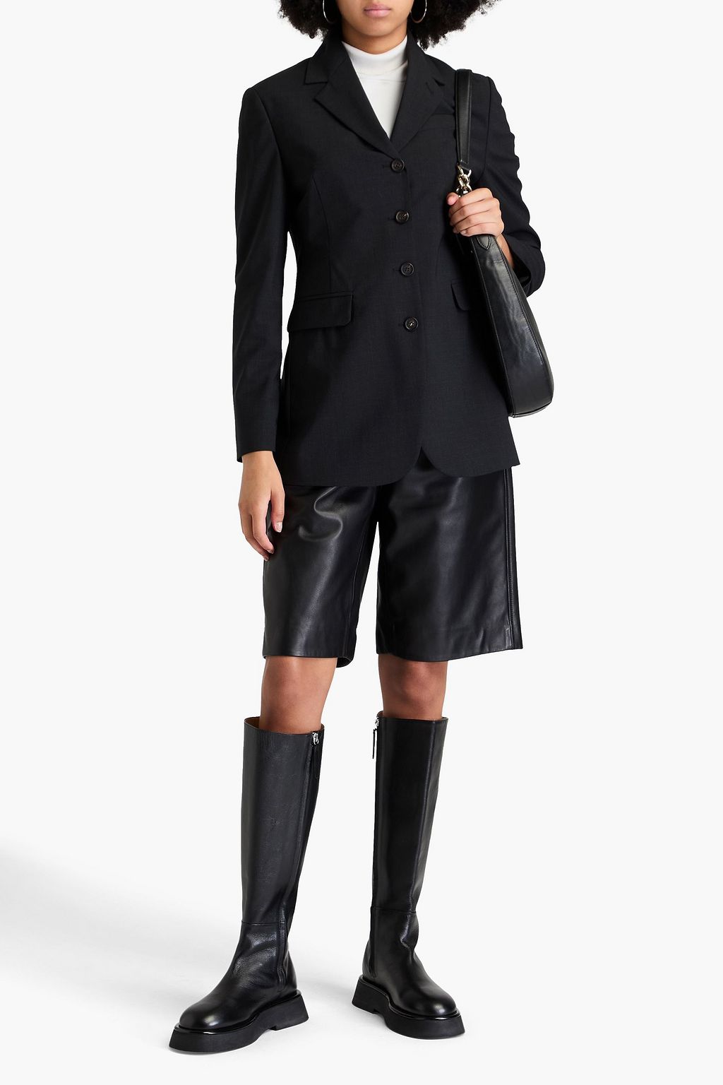 BRUNELLO CUCINELLI Blazer aus einer Wollmischung mit Zierperlen