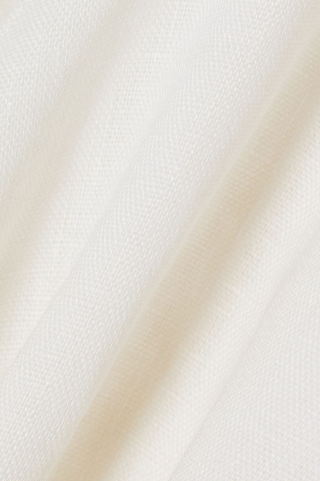 FAITHFULL Jamais cropped tie-front linen top