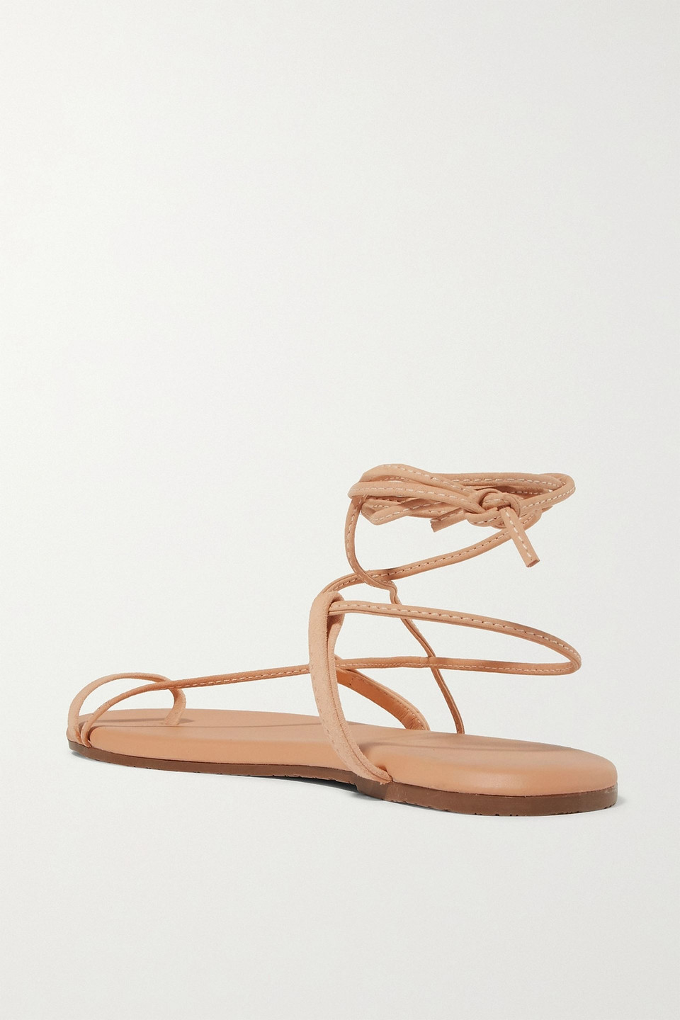 Shop Tkees Jo Leather Sandals In Neutral