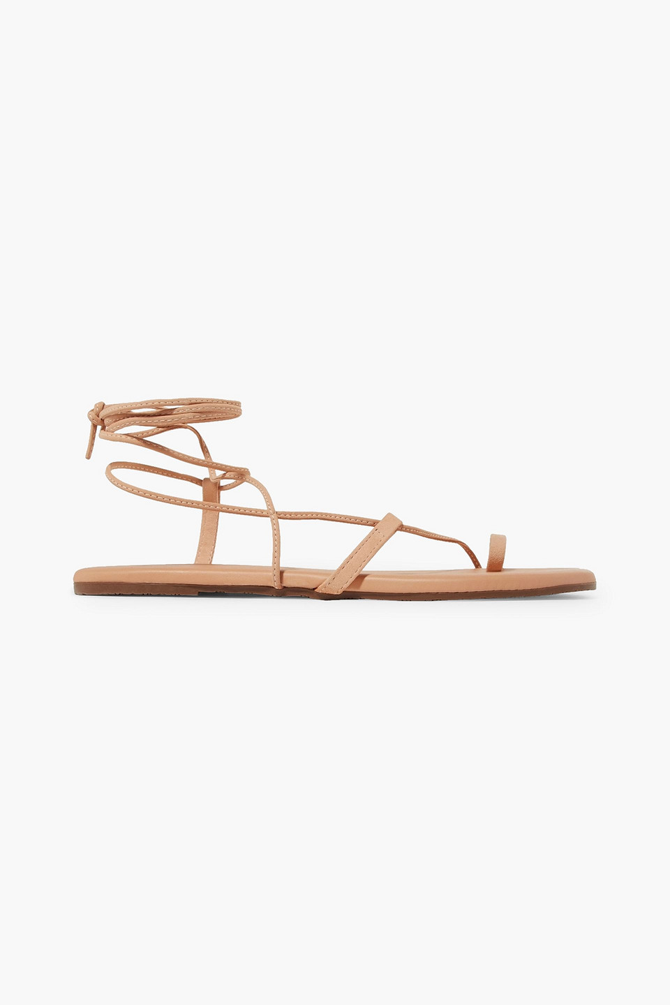 Shop Tkees Jo Leather Sandals In Neutral