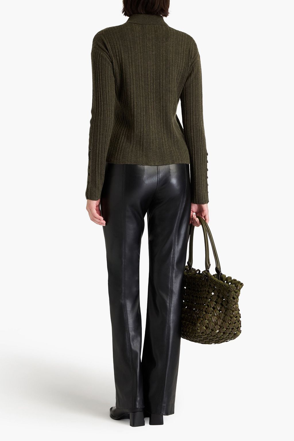 NAADAM Mélange wool and cashmere-blend cardigan