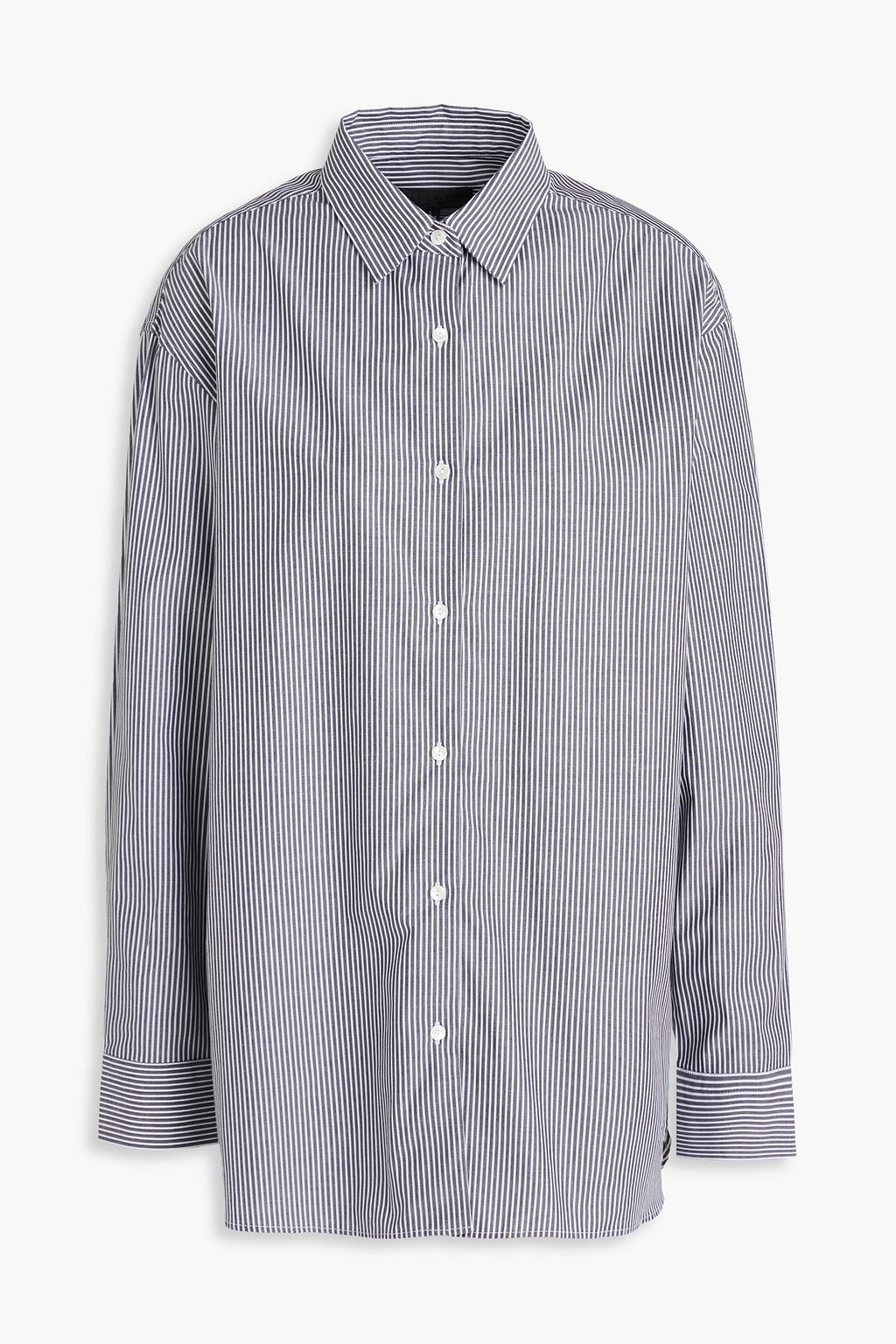Striped cotton oxford shirt discount