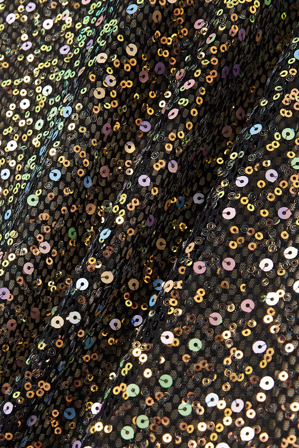 OSÉREE Sequined mesh maxi dress