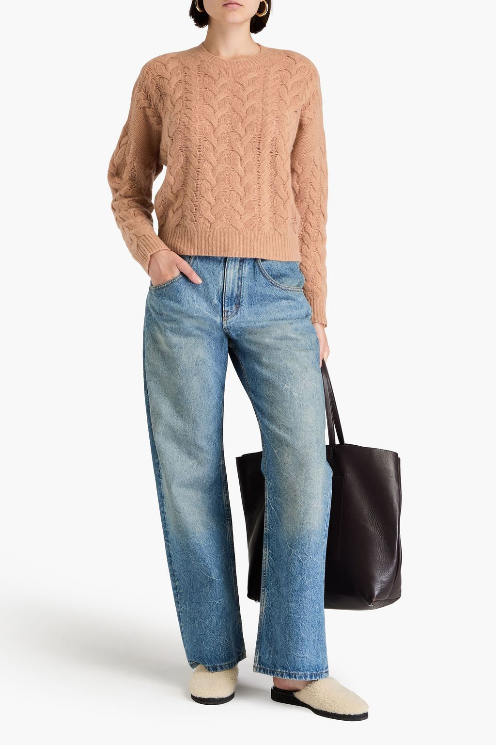NAADAM Cable-knit cashmere sweater