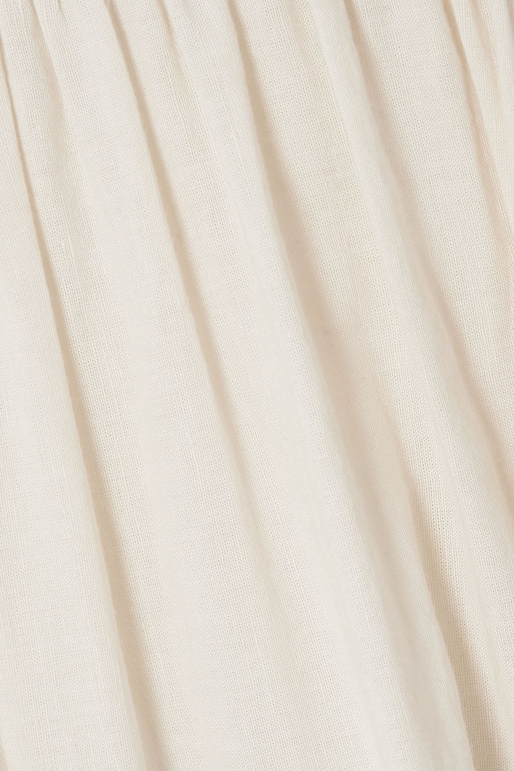 EMPORIO SIRENUSE Nicole embroidered linen and cotton-blend voile maxi skirt