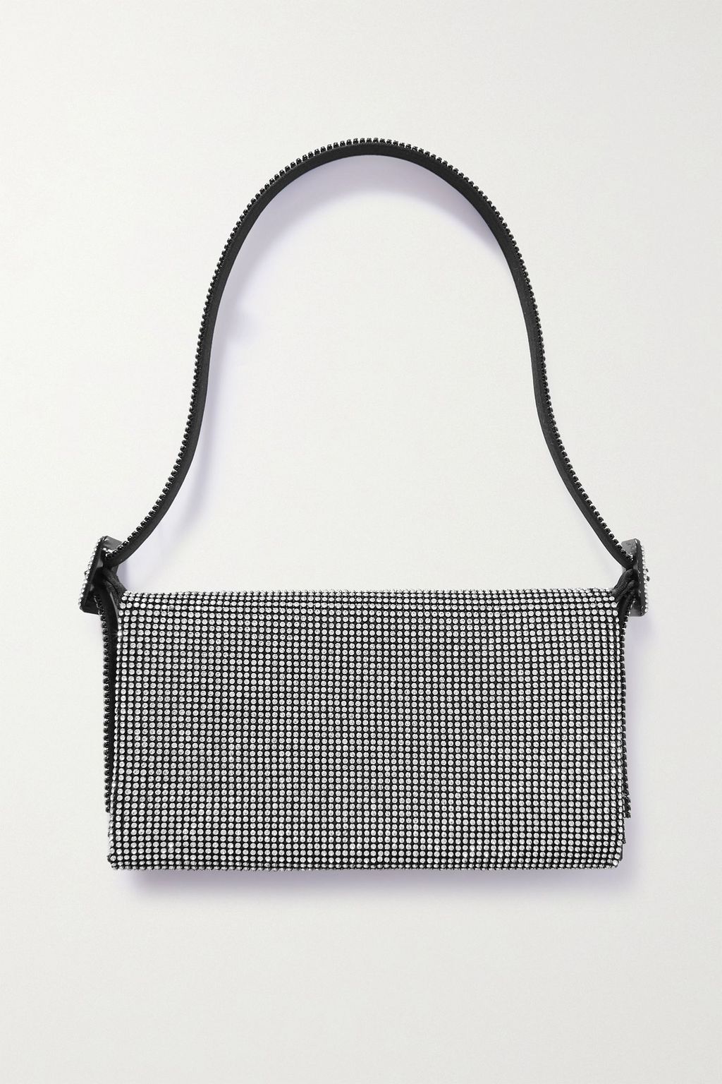 BENEDETTA BRUZZICHES Vittisima crystal-embellished satin shoulder bag