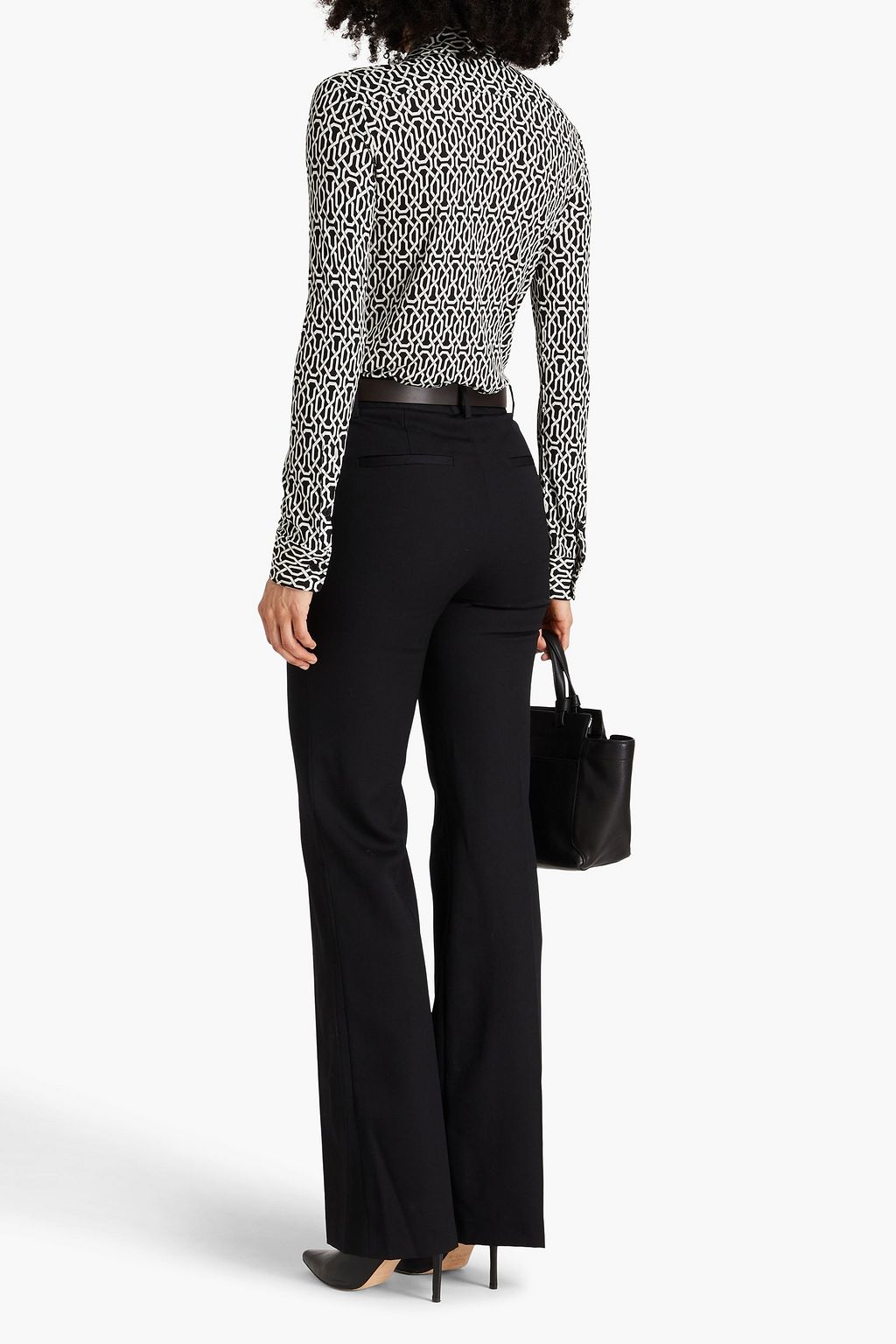 NILI LOTAN Celestine printed jersey shirt