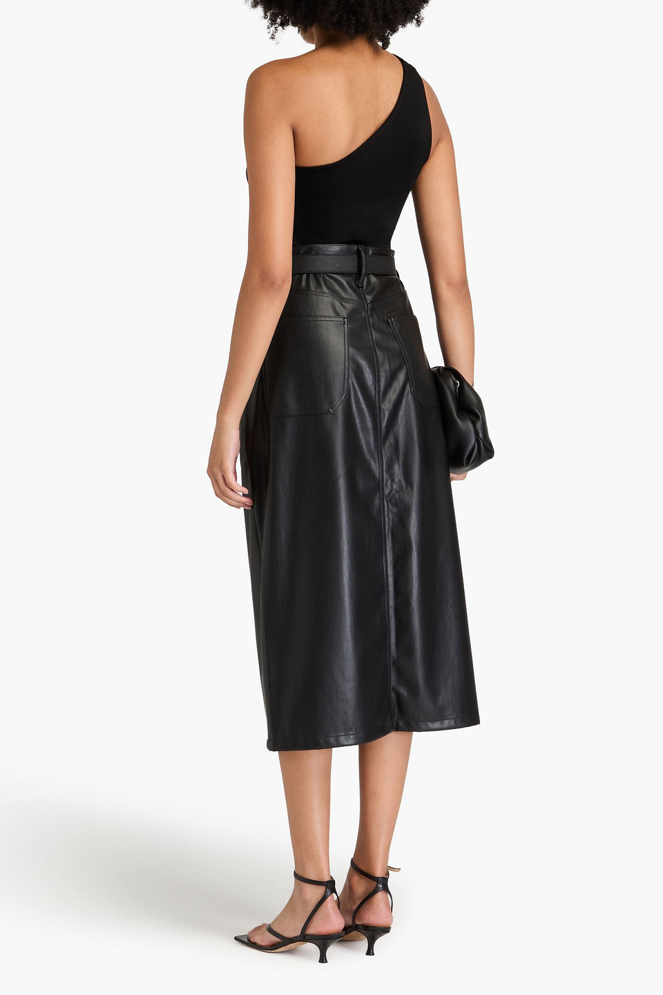 Nili Lotan Vivianne One-shoulder Knitted Top In Black