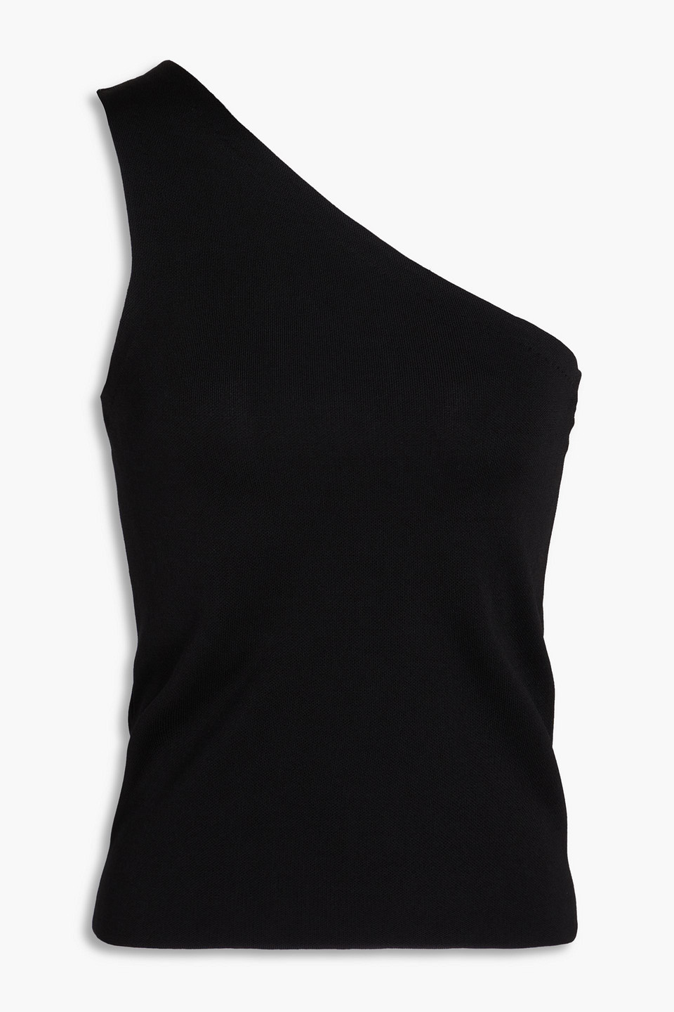 Nili Lotan Vivianne One-shoulder Knitted Top In Black