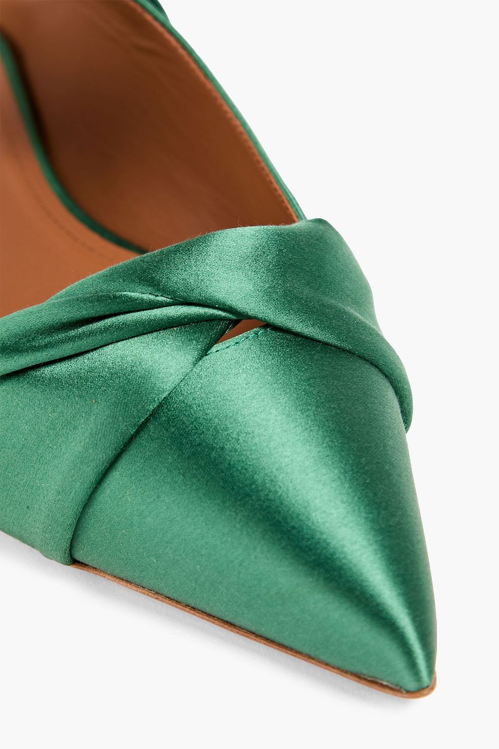 MALONE SOULIERS Maureen satin point-toe flats