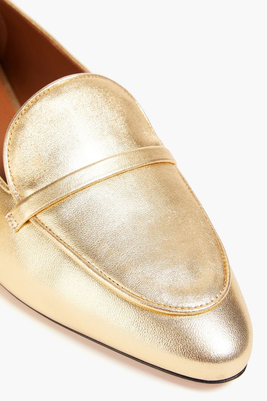 MALONE SOULIERS حذاء لوفر "بروني" بلون لامع