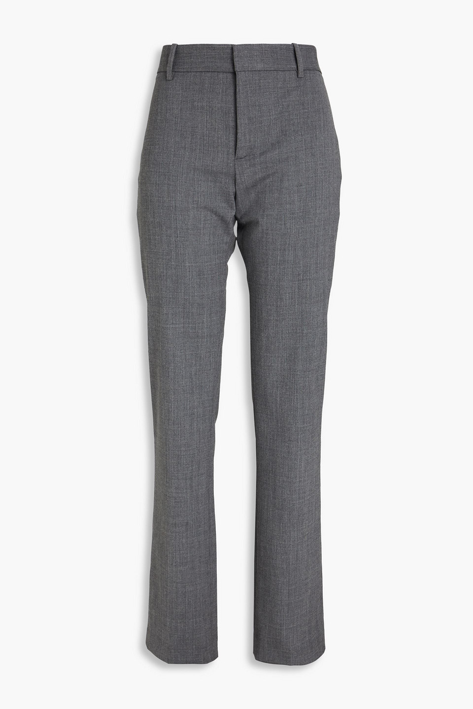 Nili Lotan Evan Wool-blend Slim Pants In Anthracite