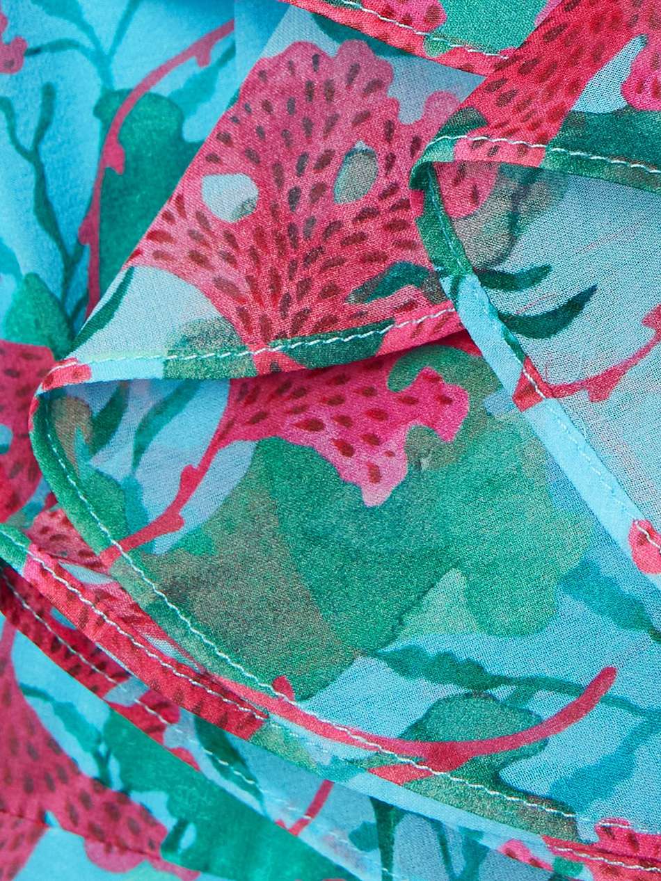 rita ruffled floral-print silk-voile maxi dress