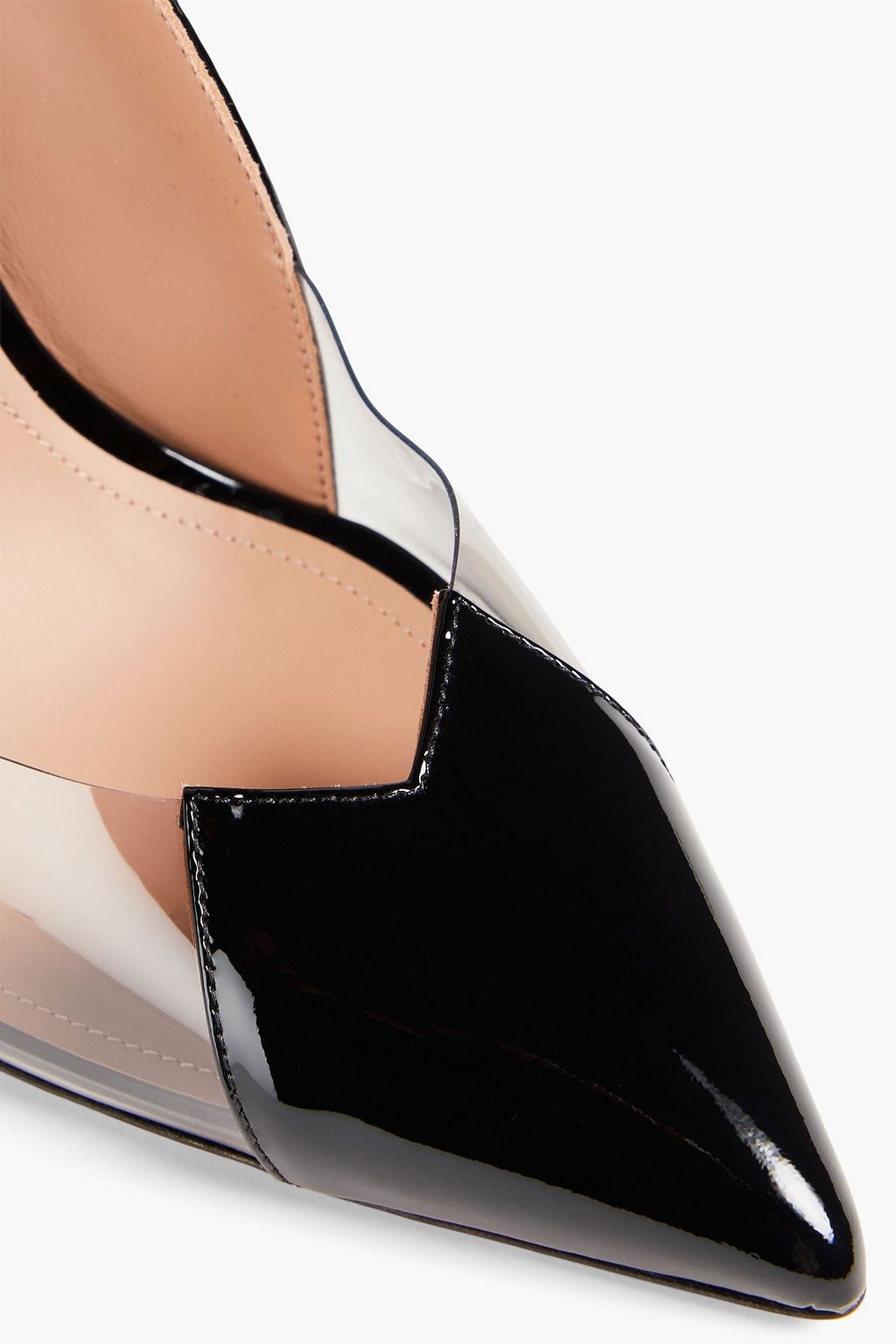 MALONE SOULIERS Malia 100 patent-leather and PVC pumps