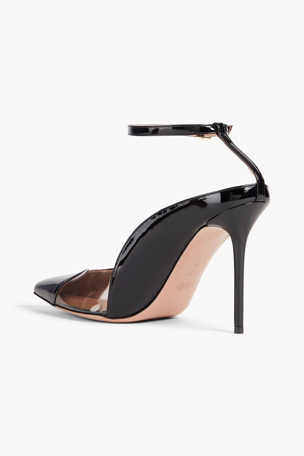 MALONE SOULIERS Malia 100 patent-leather and PVC pumps
