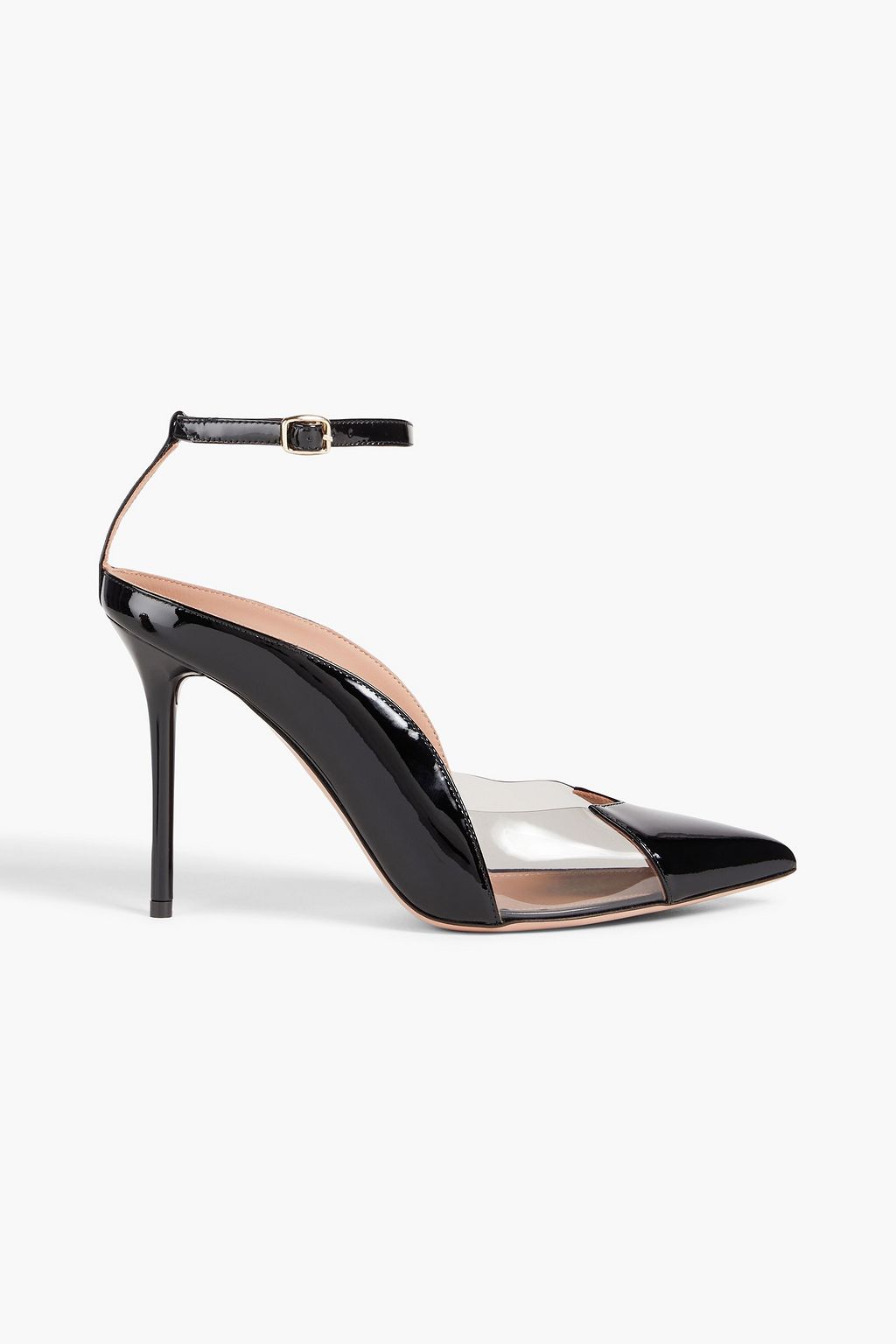 MALONE SOULIERS Malia 100 patent-leather and PVC pumps | THE OUTNET