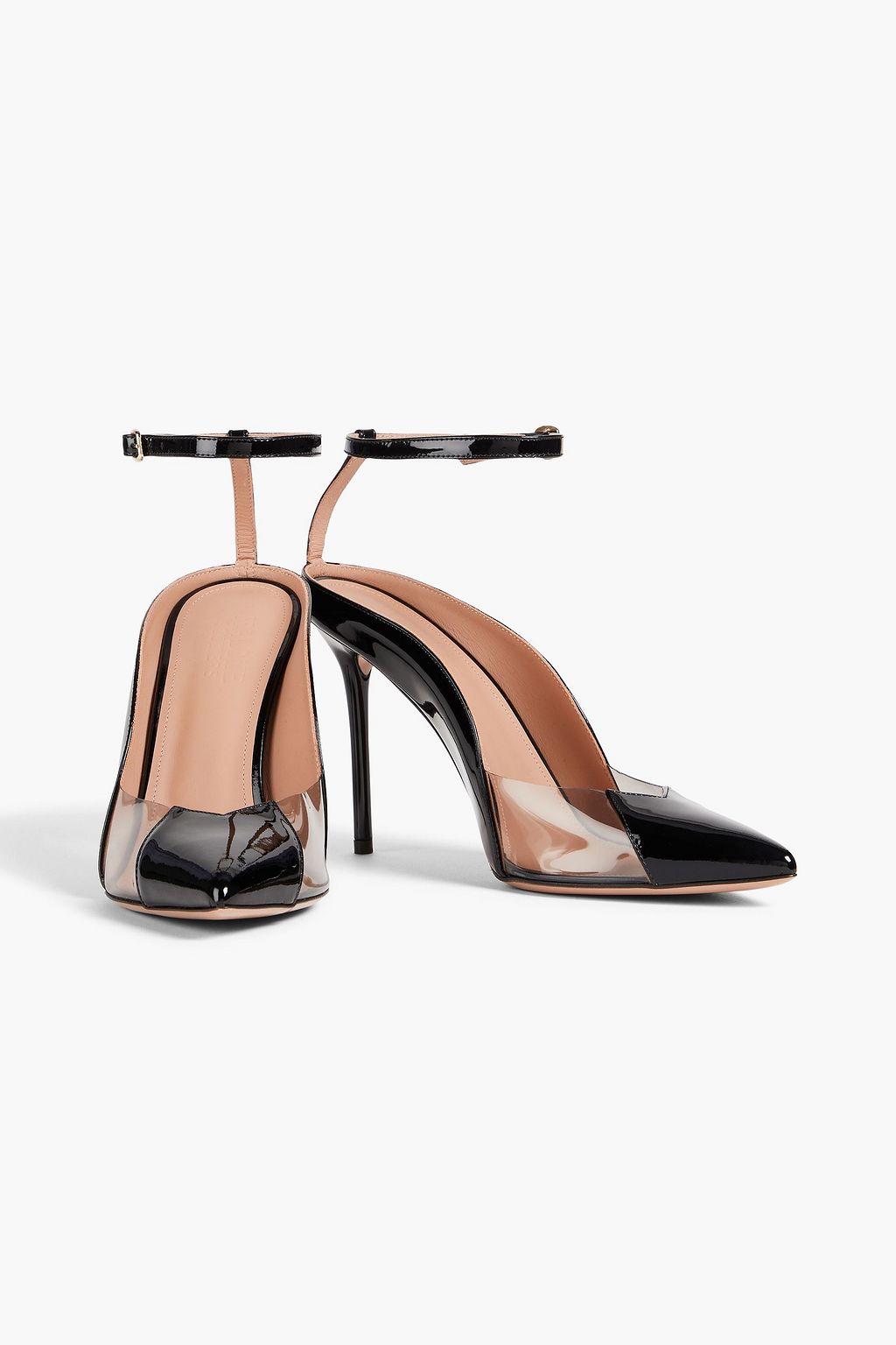 MALONE SOULIERS Malia 100 patent-leather and PVC pumps