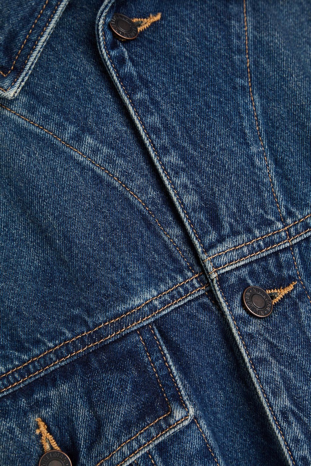 NILI LOTAN Oversized-Jeansjacke in ausgewaschener Optik