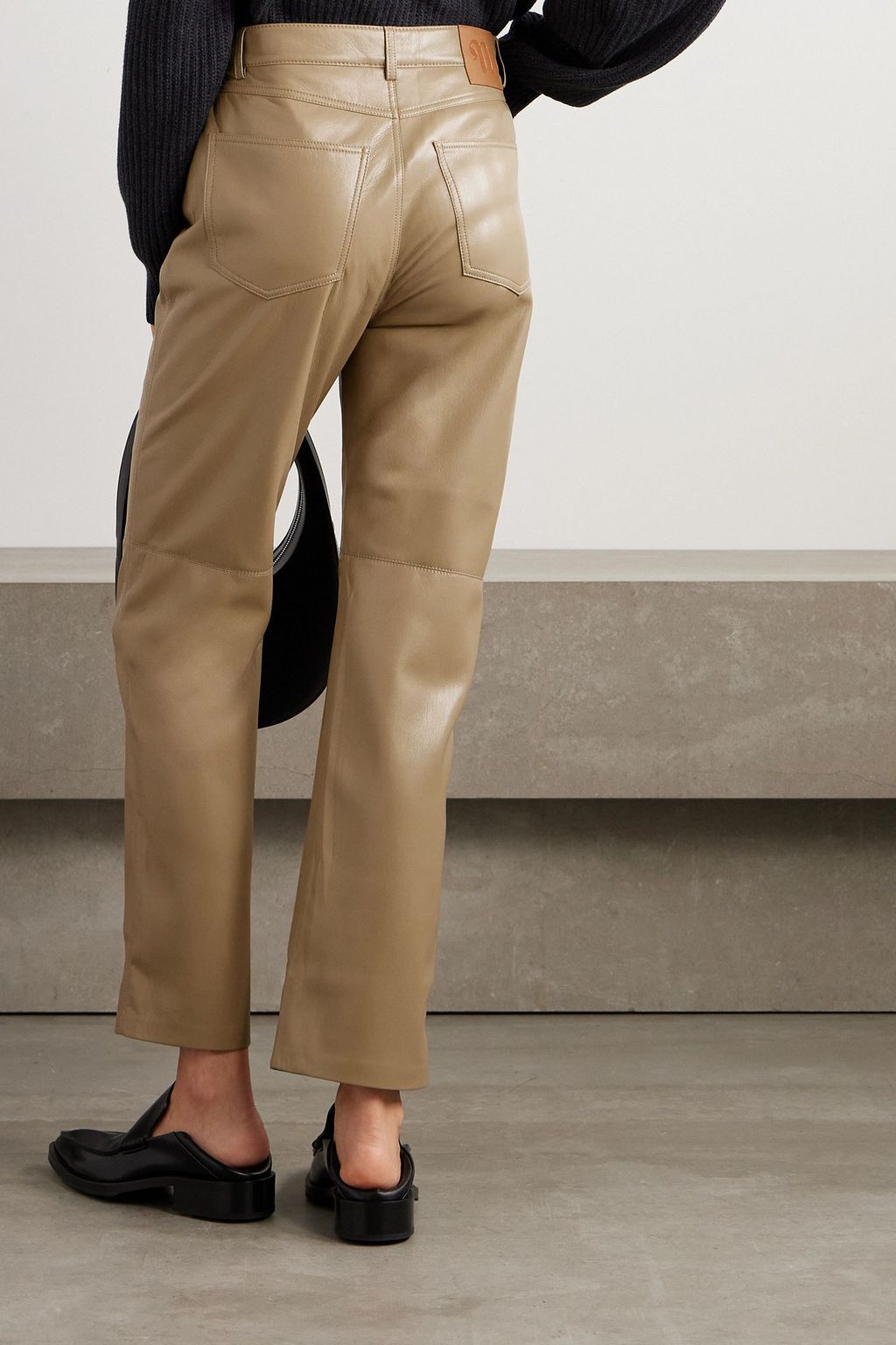 NANUSHKA Vinni cropped OKOBOR straight-leg pants