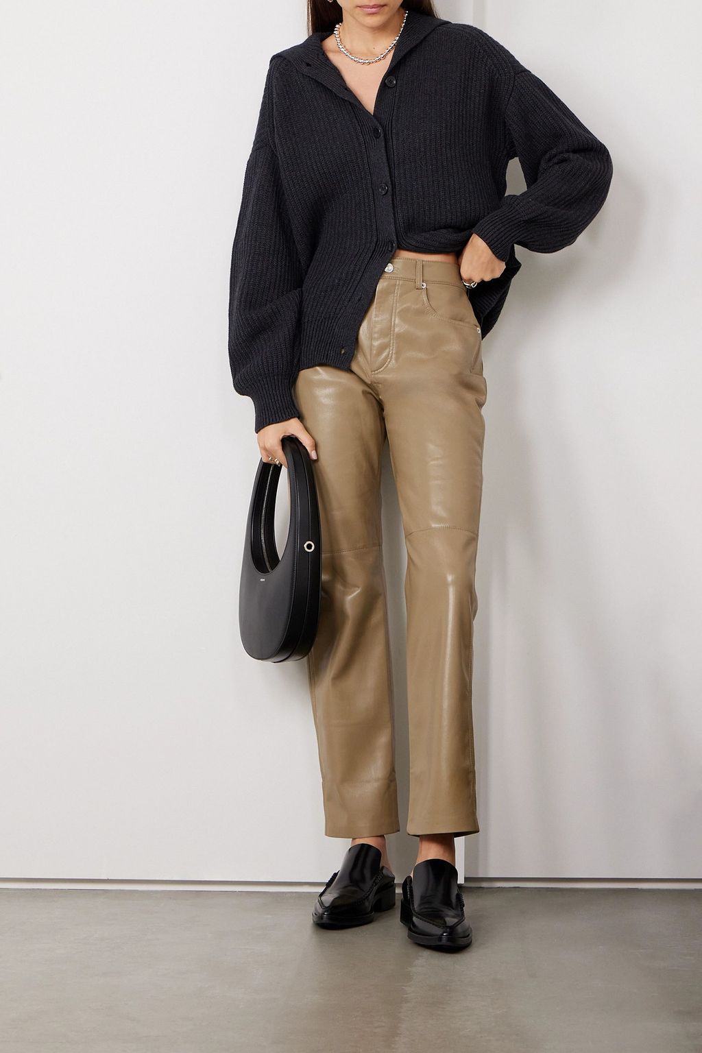NANUSHKA Vinni cropped OKOBOR straight-leg pants