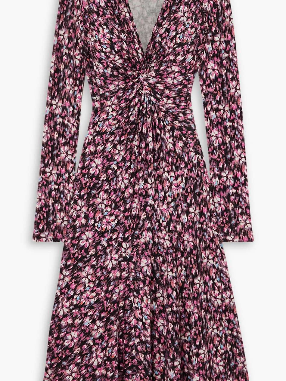 lania floral-print stretch-jersey midi dress