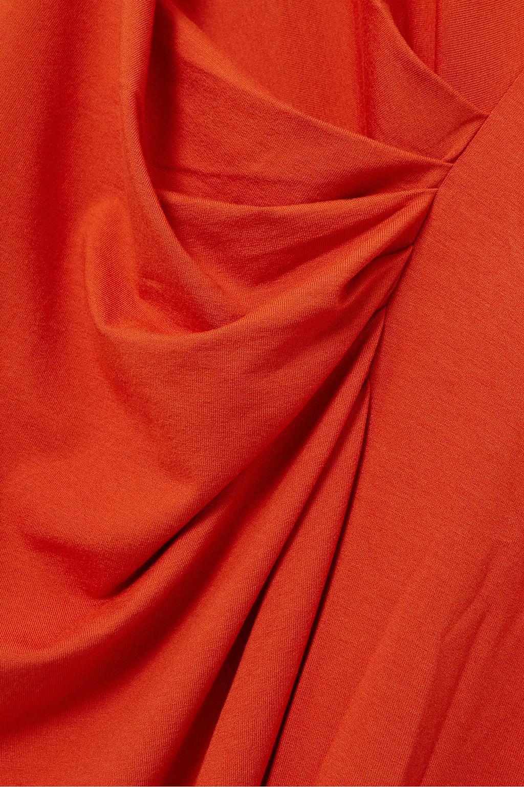 MARANT ÉTOILE فستان متوسط الطول «نيريس» من الجيرسي بتصميم درابيه وقصّة غير متماثلة