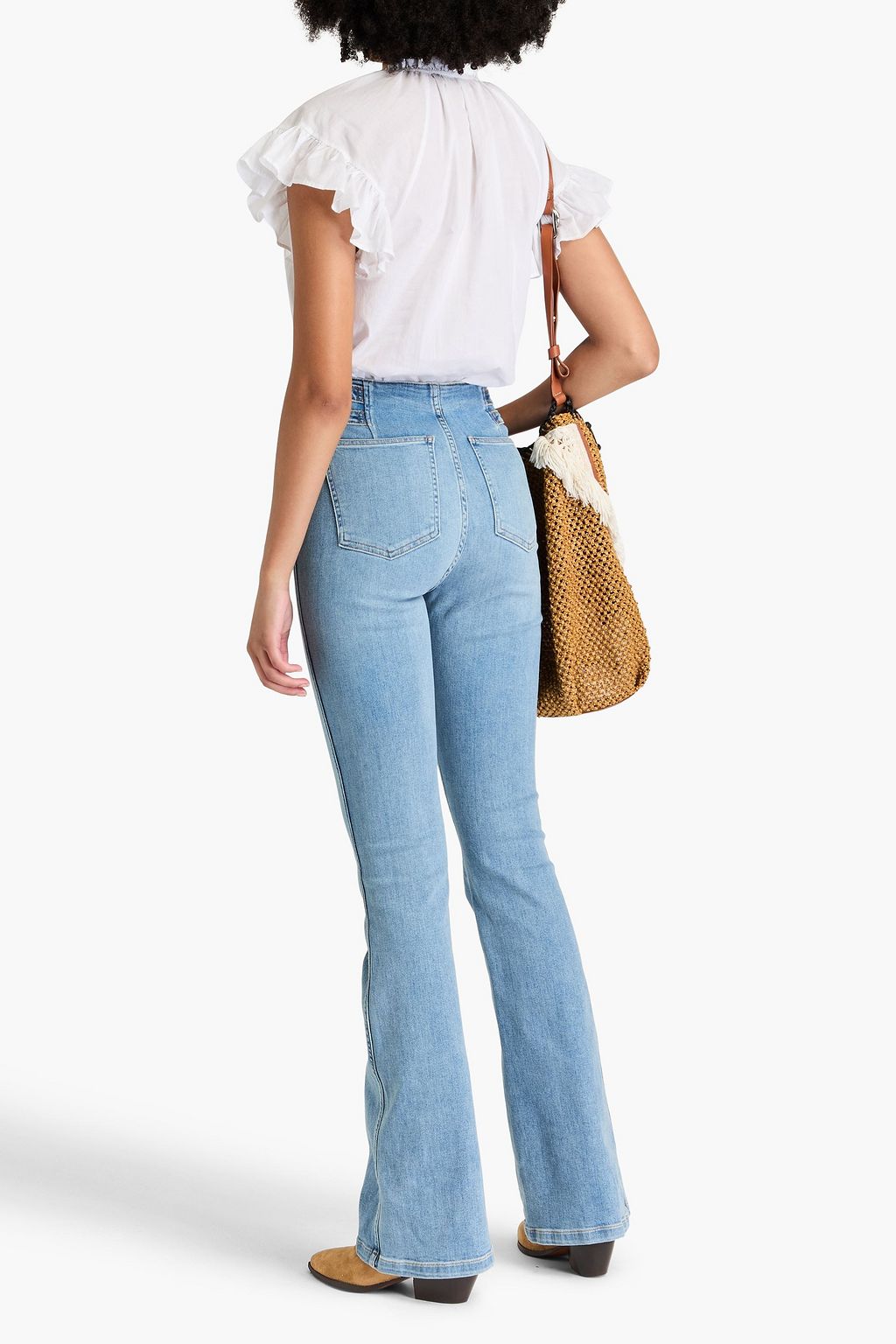 VERONICA BEARD Ruffled cotton top
