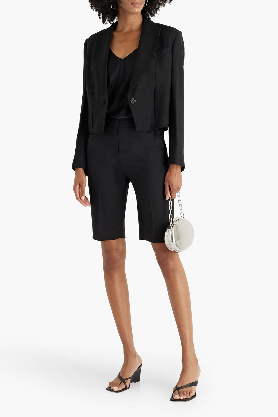 Brunello Cucinelli Twill Blazer In Black