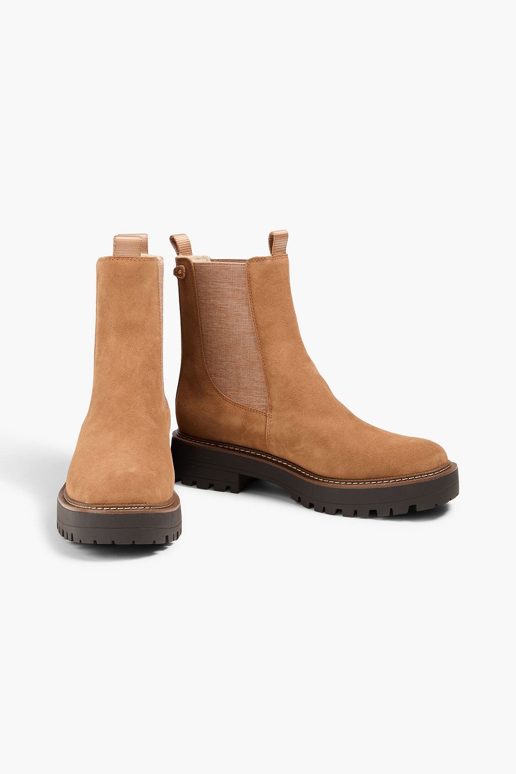 SAM EDELMAN حذاء بوت تشيلسي مصنوع من جلد السويد